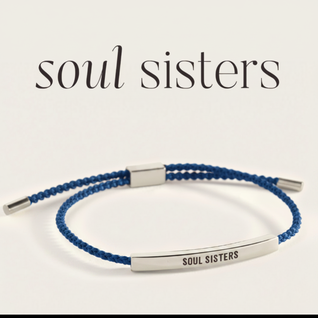 Soul Sisters Inspire Bracelet in Royal Blue, silver by Seeyoura