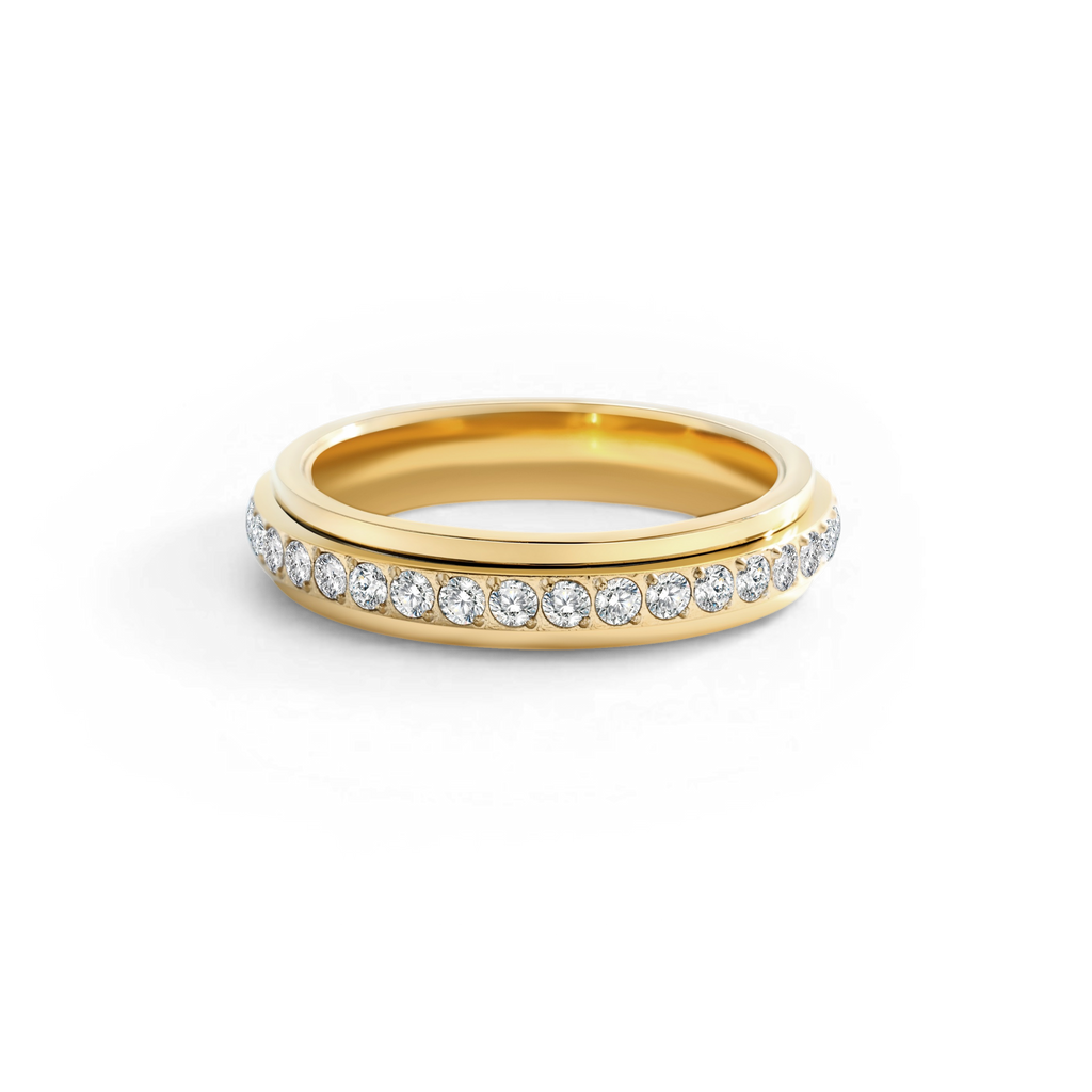 Spinning Fidget Eternity Ring in Gold by Seeyoura