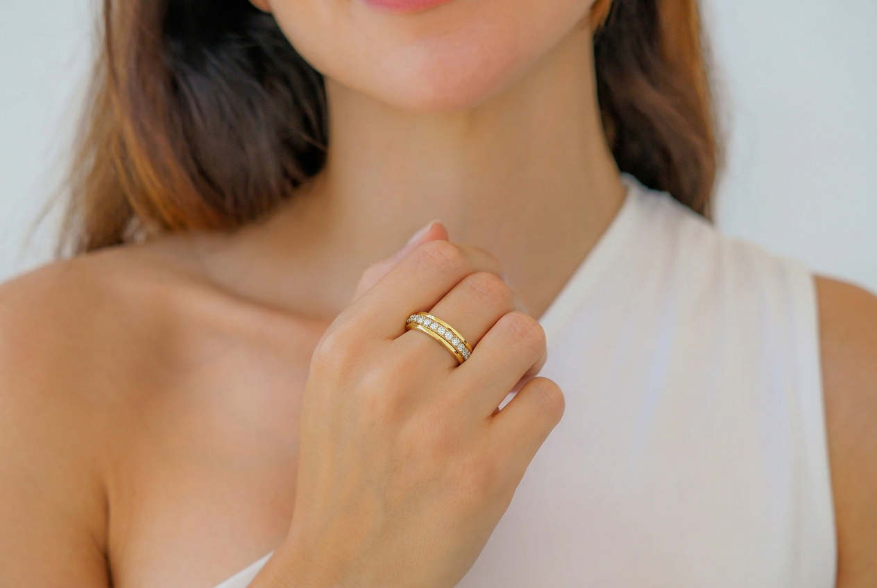 Spinning Fidget Eternity Ring by Seeyoura