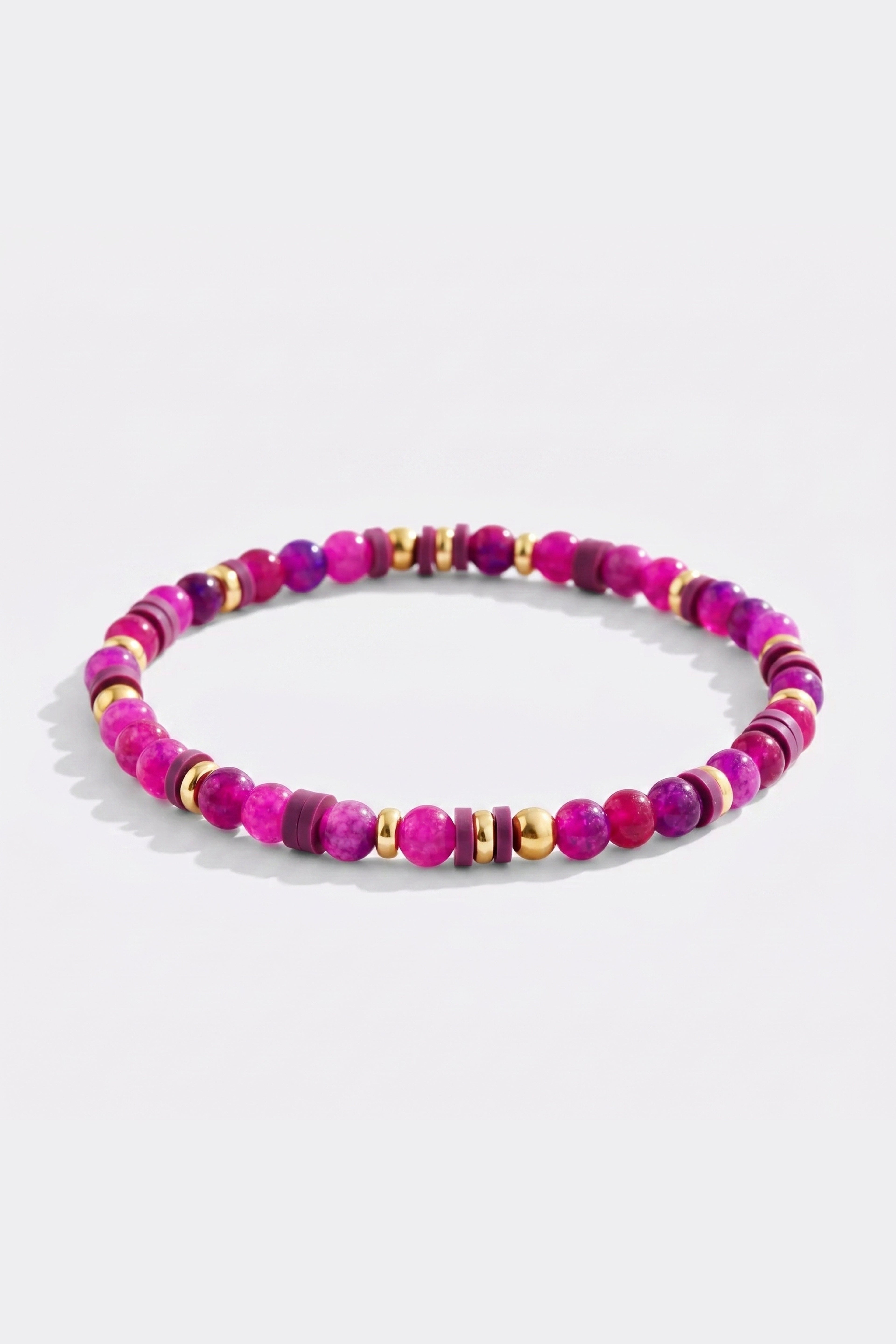Stacking Birthstone Beaded Bracelet in amethyst-february by Seeyoura
