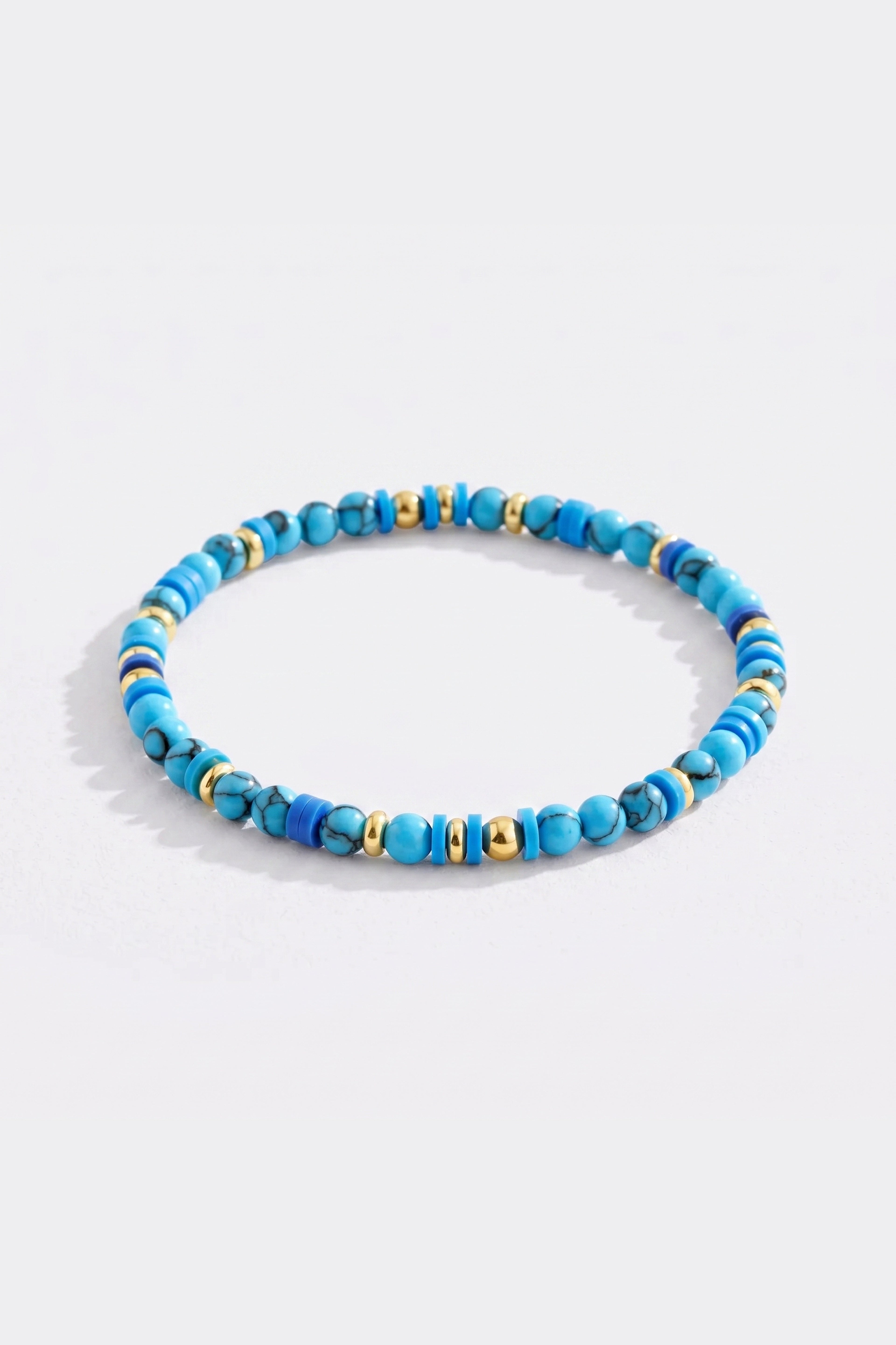 Stacking Birthstone Beaded Bracelet in blue-topaz-december by Seeyoura