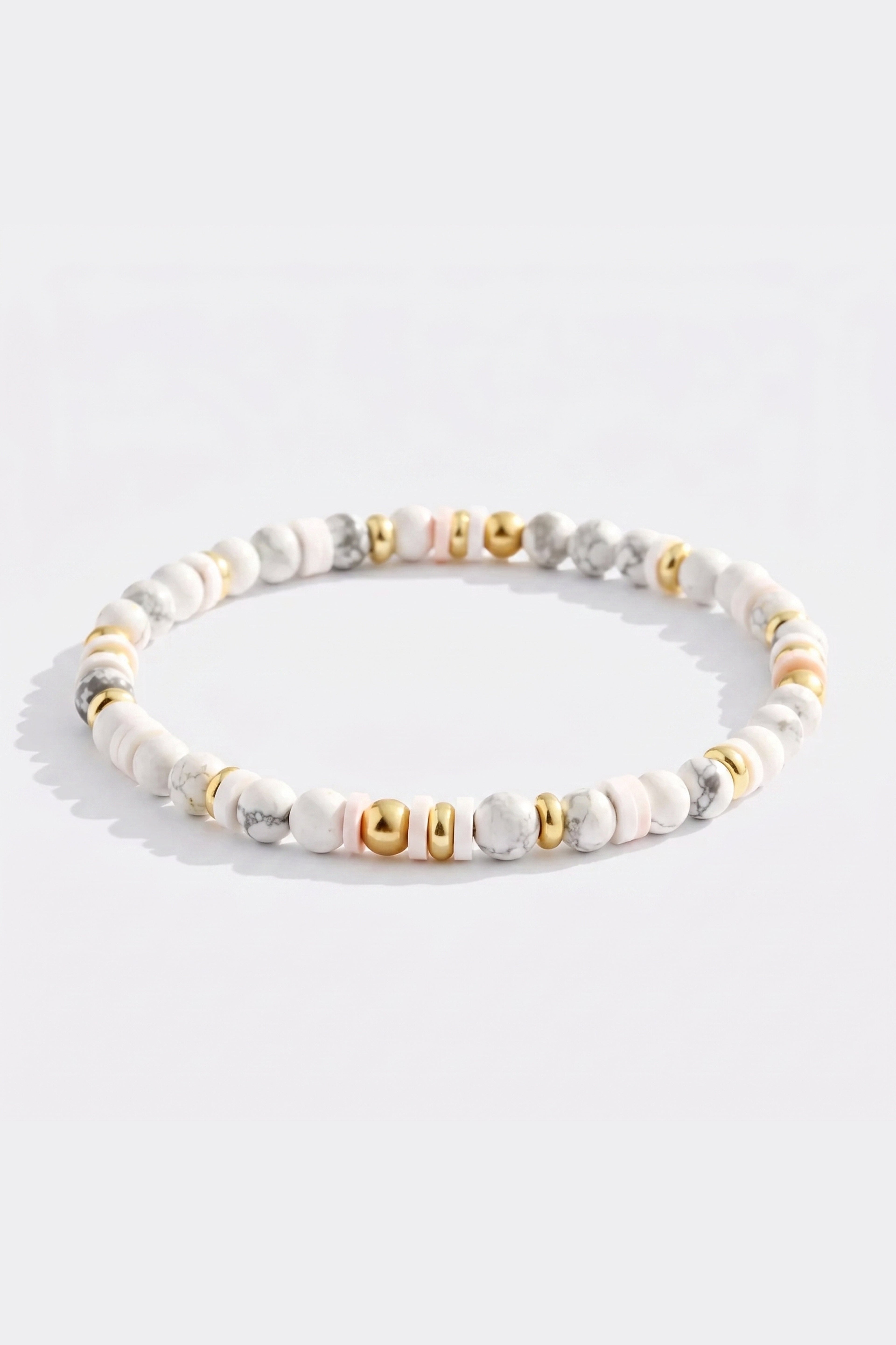 Stacking Birthstone Beaded Bracelet in diamond-april by Seeyoura