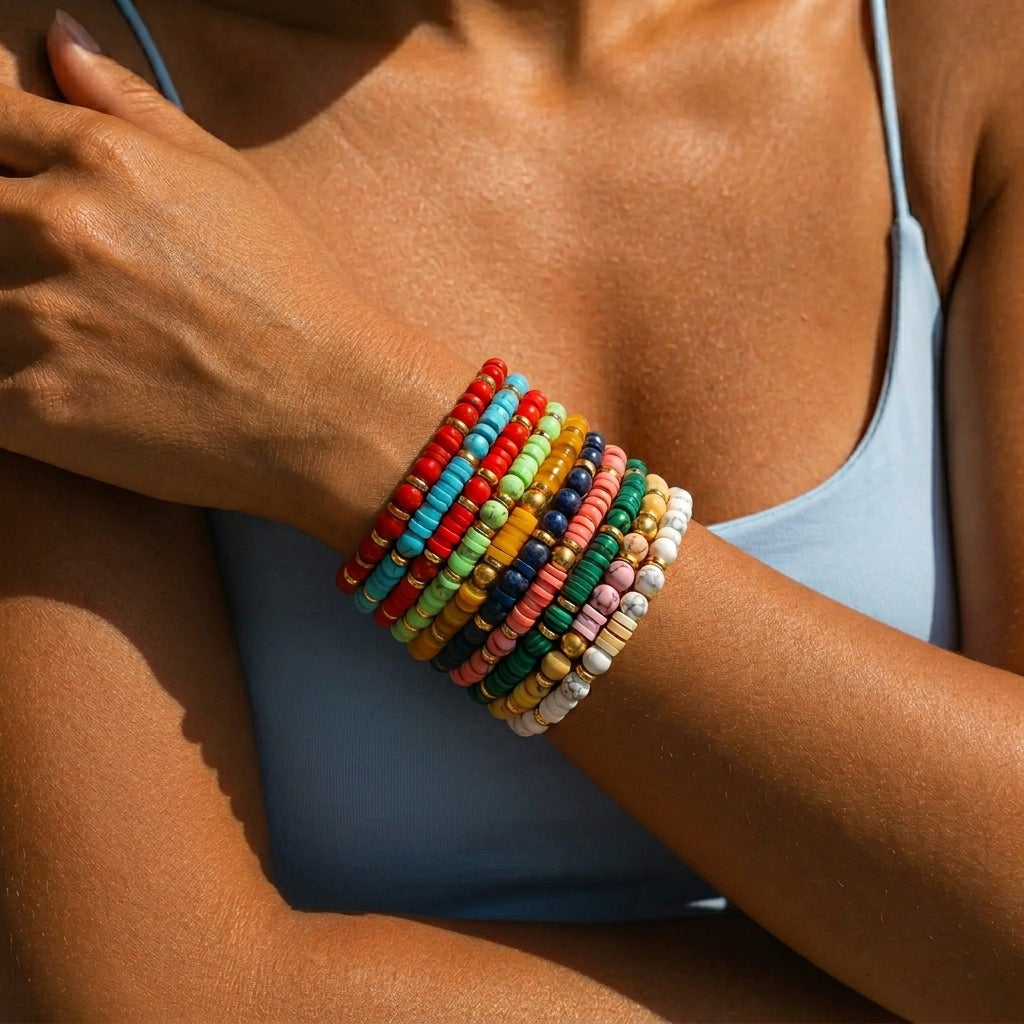 Stacking Birthstone Beaded Bracelet by Seeyoura