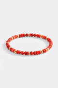 Stacking Birthstone Beaded Bracelet in january-garnet by Seeyoura