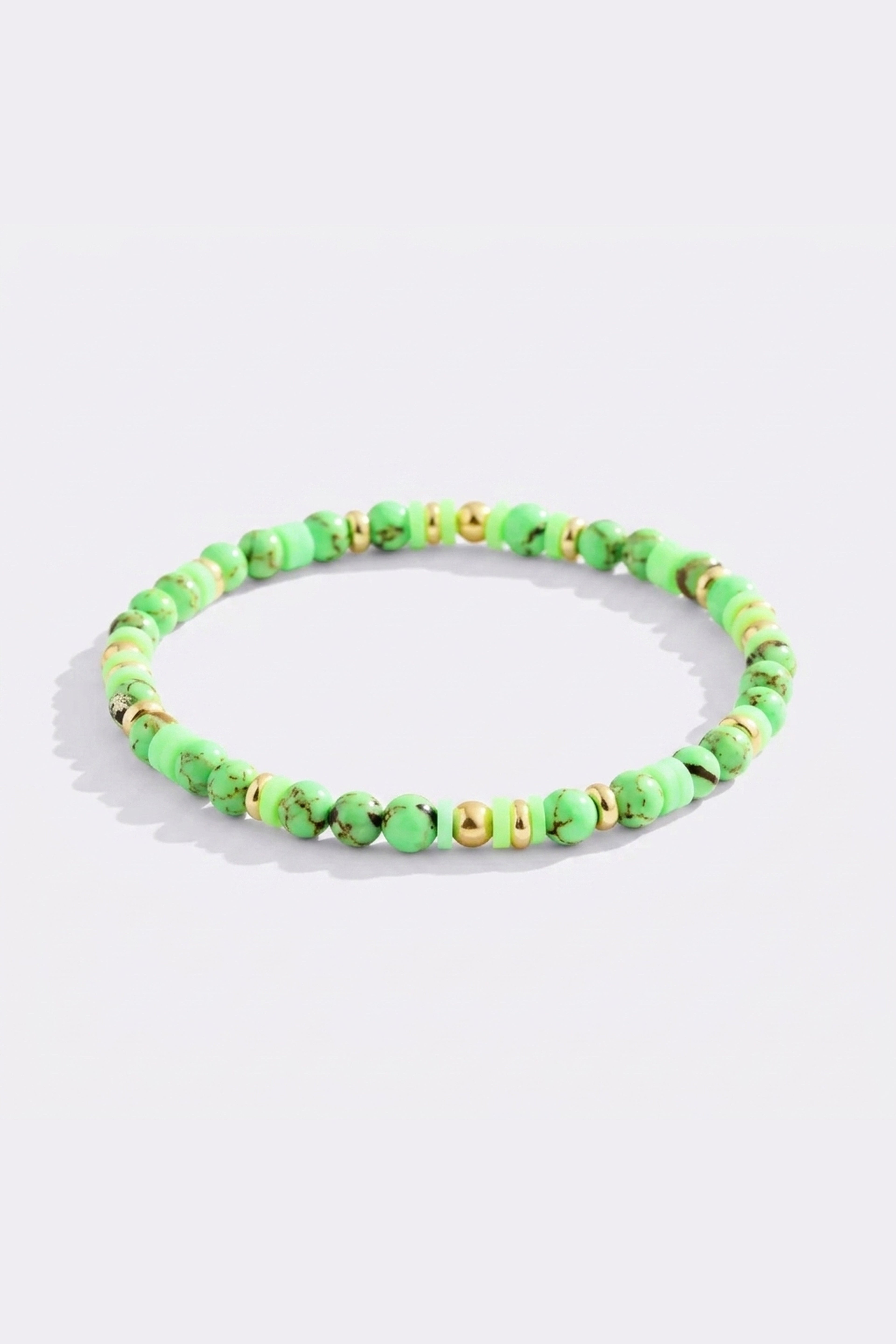Stacking Birthstone Beaded Bracelet in peridot-august by Seeyoura