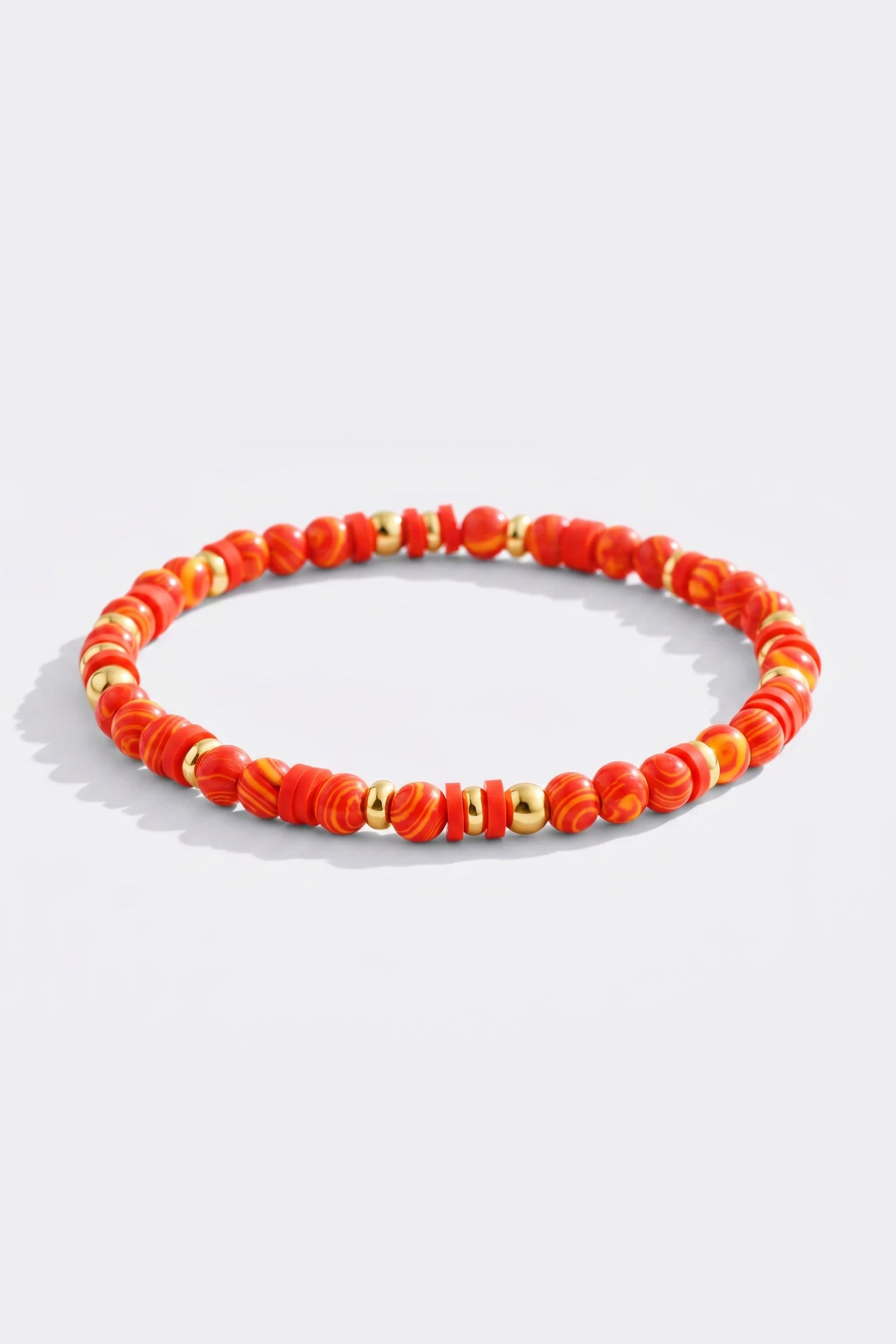 Stacking Birthstone Beaded Bracelet in ruby-july by Seeyoura