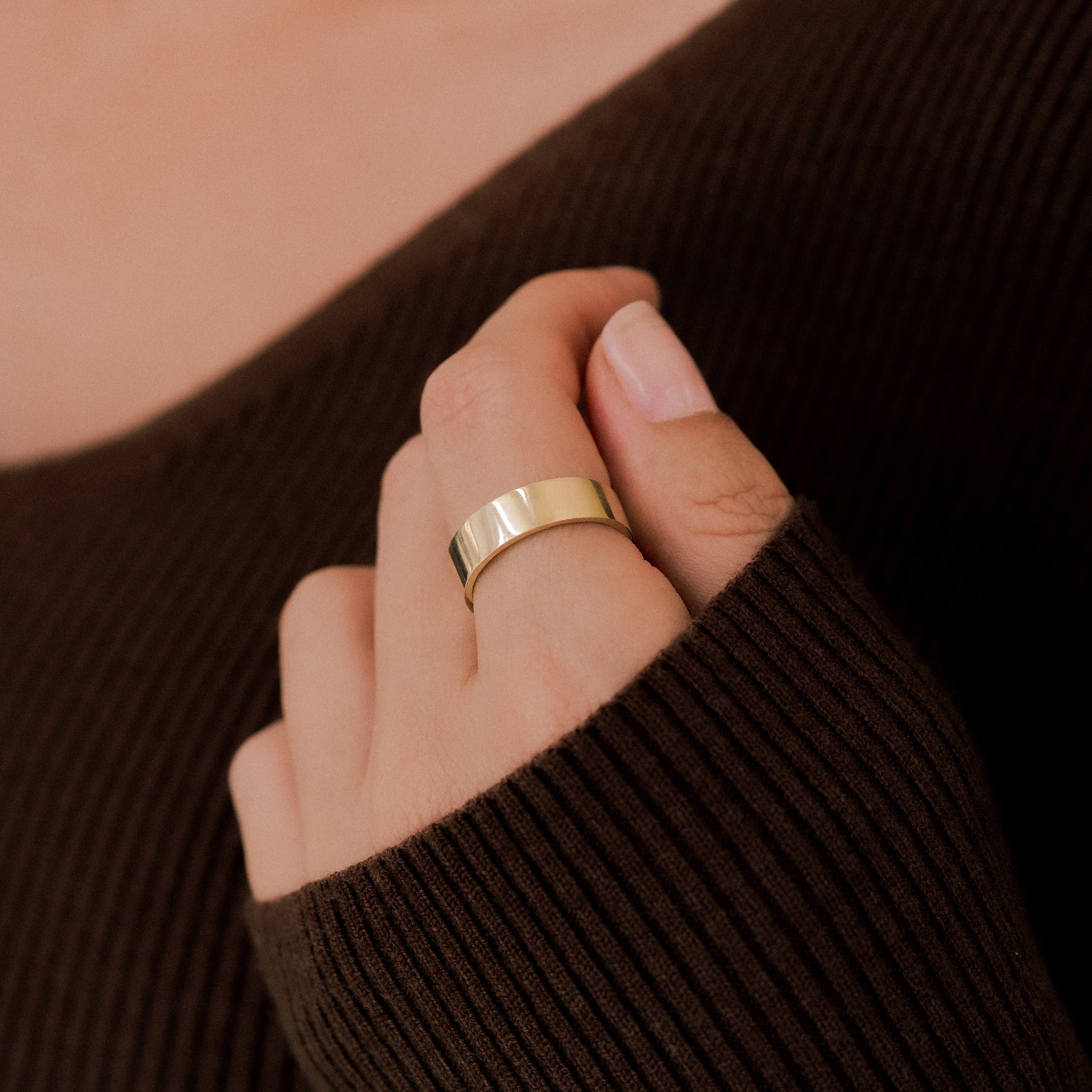 Gold Statement Stacking Ring by Seeyoura
