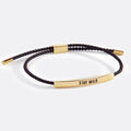 Stay Wild Inspire Bracelet in Midnight Black, gold by Seeyoura