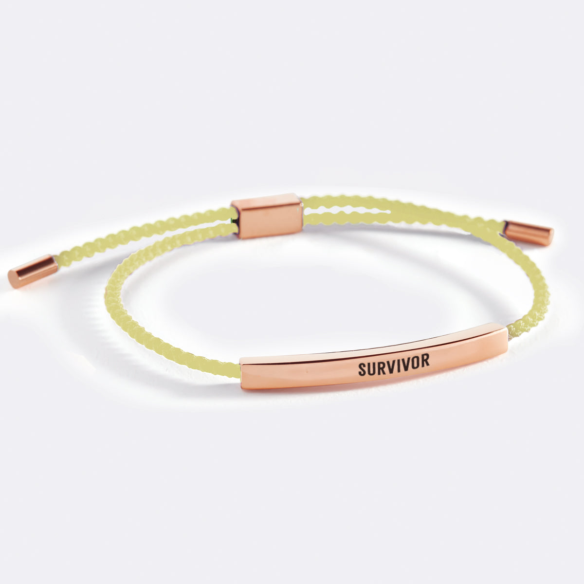 Survivor Inspire Bracelet in Lemon Yellow by Seeyoura