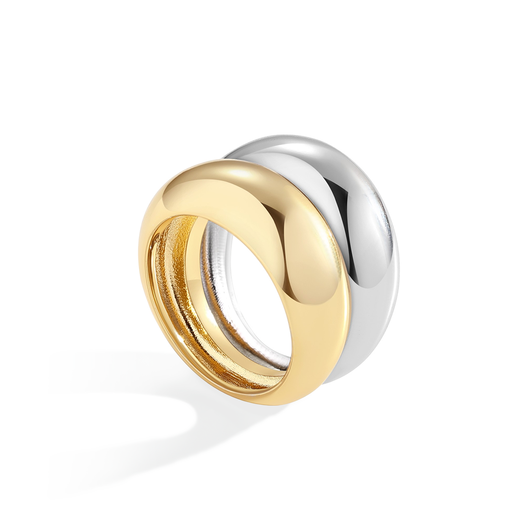 The Merge Mixed Metal Ring by Seeyoura