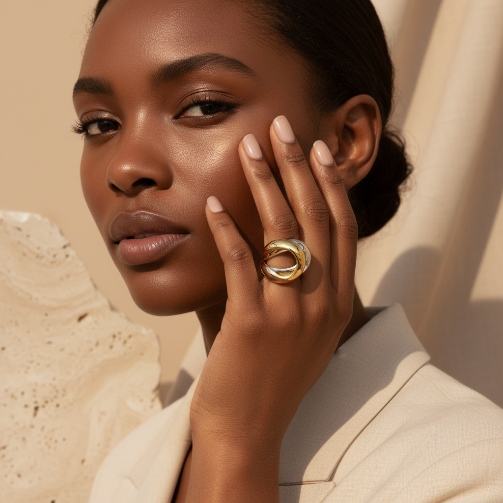 The Merge Mixed Metal Ring by Seeyoura