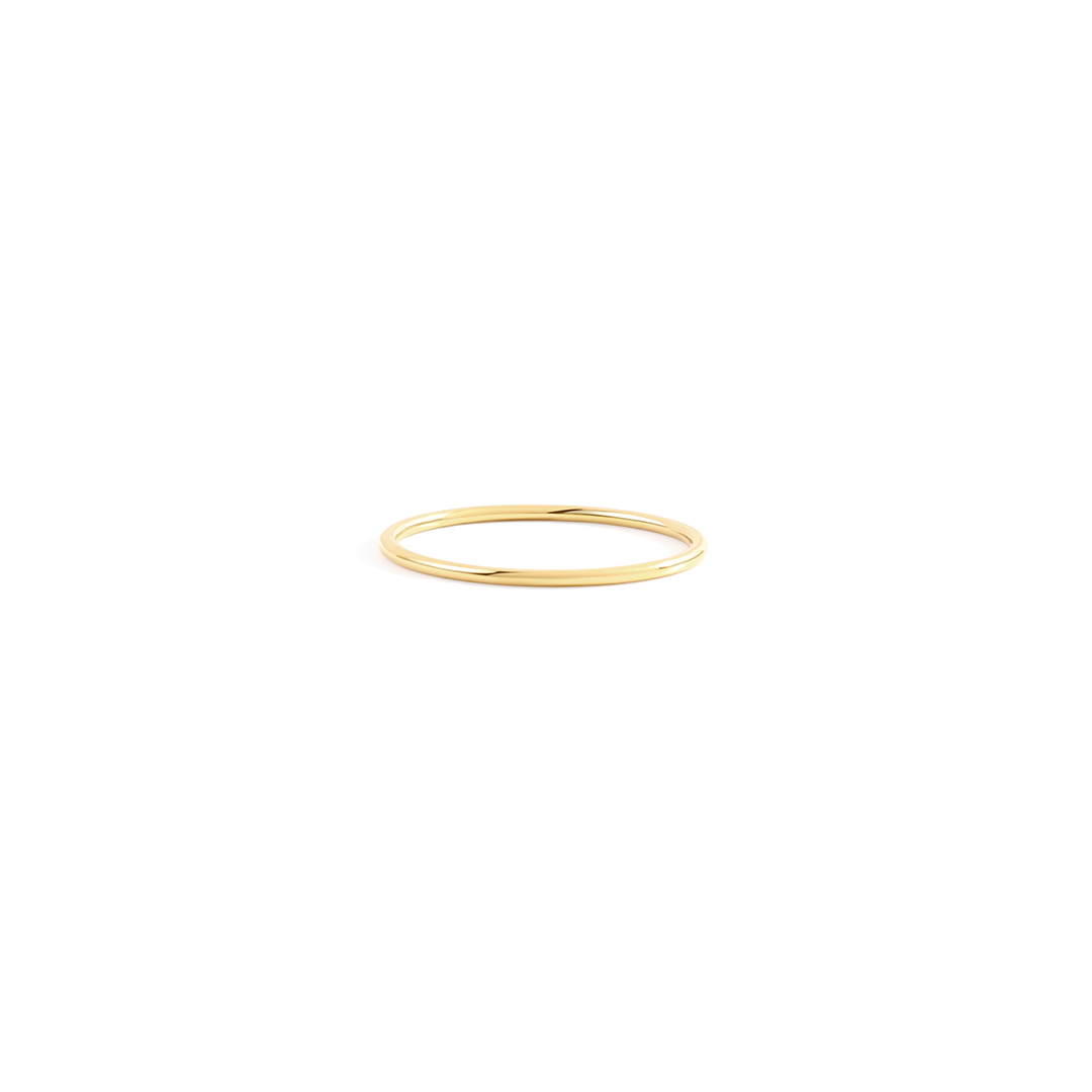 Thin Stackable Ring in 18-k-gold-plated by Seeyoura