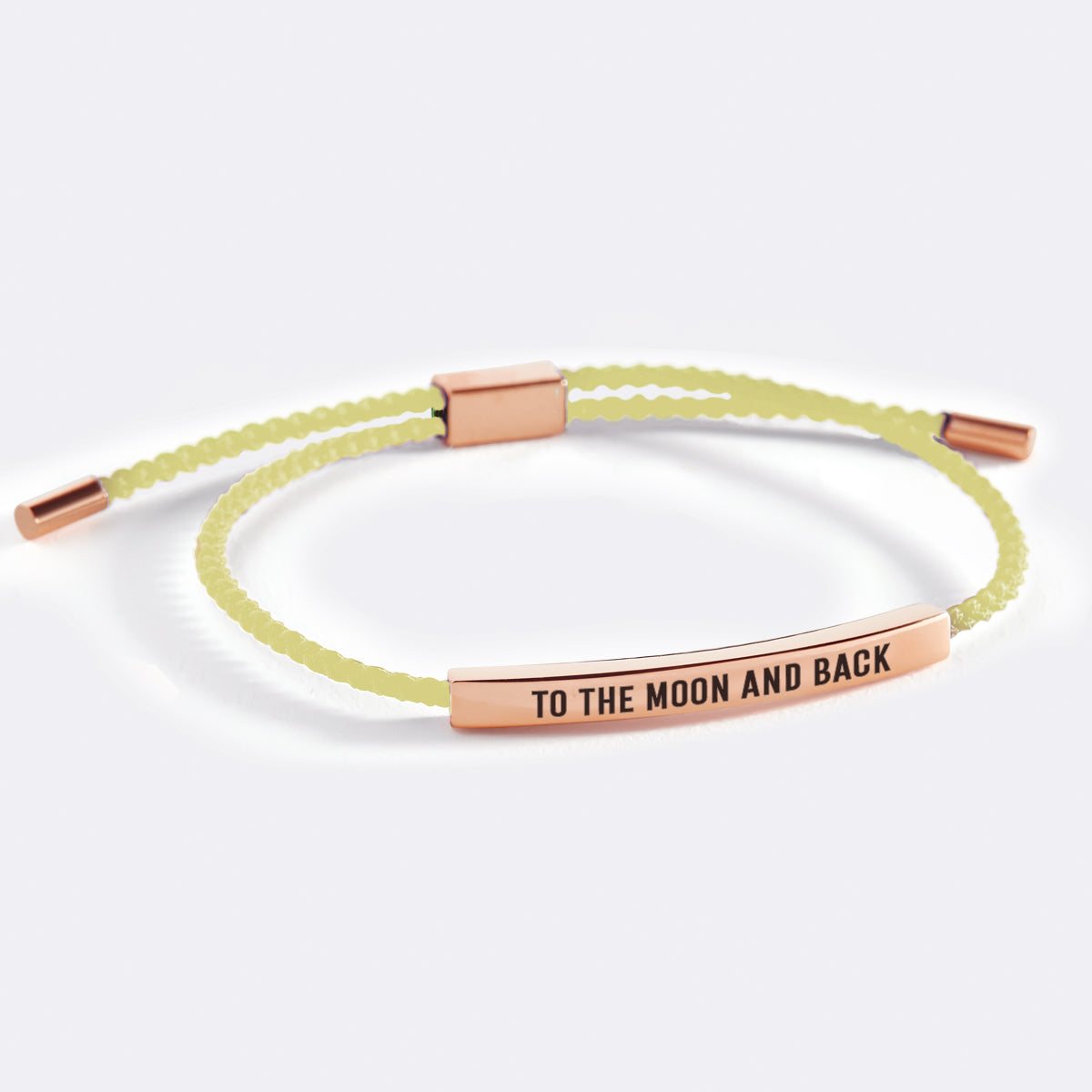 To The Moon And Back Inspire Bracelet in Lemon Yellow, 18-k-rose-gold-plated by Seeyoura