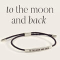 To The Moon And Back Inspire Bracelet in Midnight Black, silver by Seeyoura