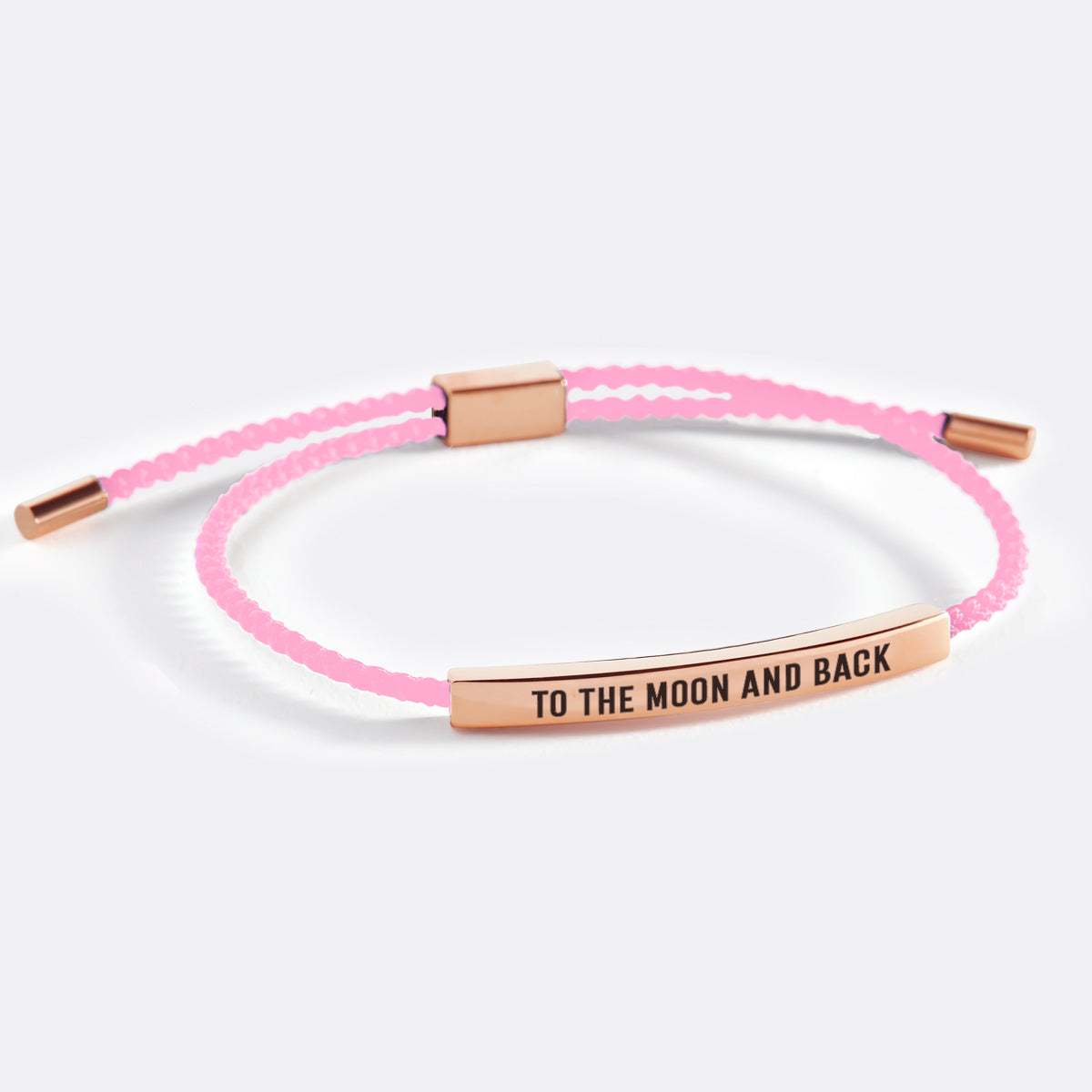 To The Moon And Back Inspire Bracelet in Pink, 18-k-rose-gold-plated by Seeyoura