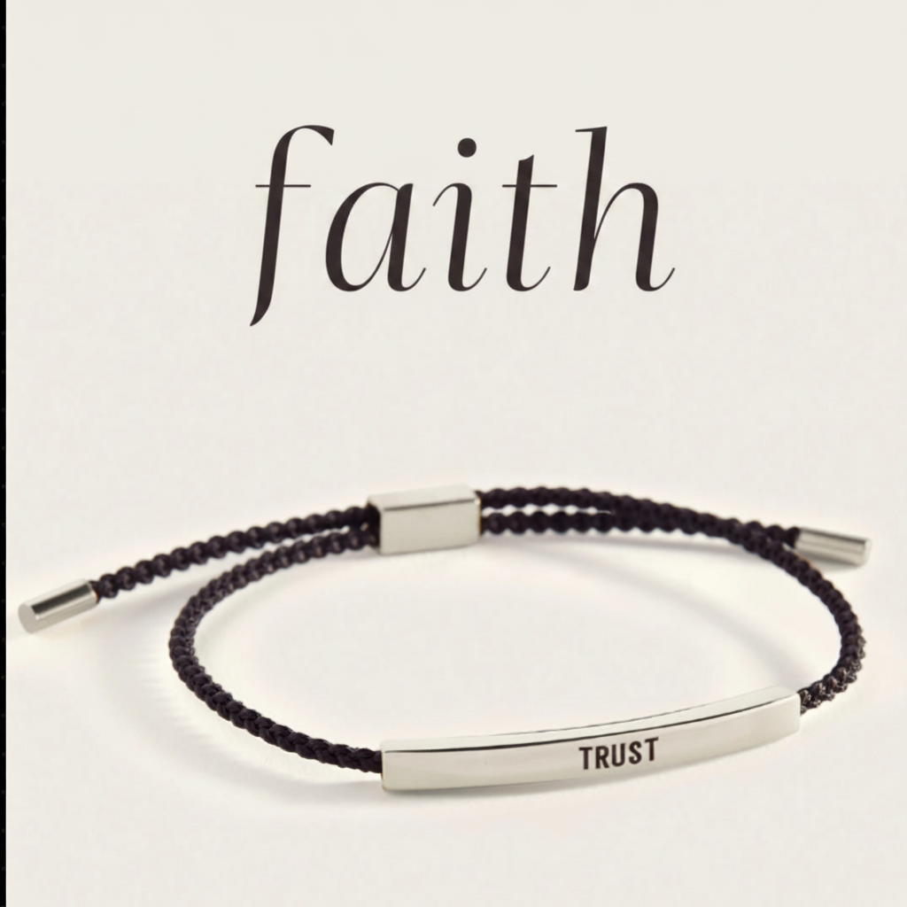 Trust Inspire Bracelet in Midnight Black, gold by Seeyoura