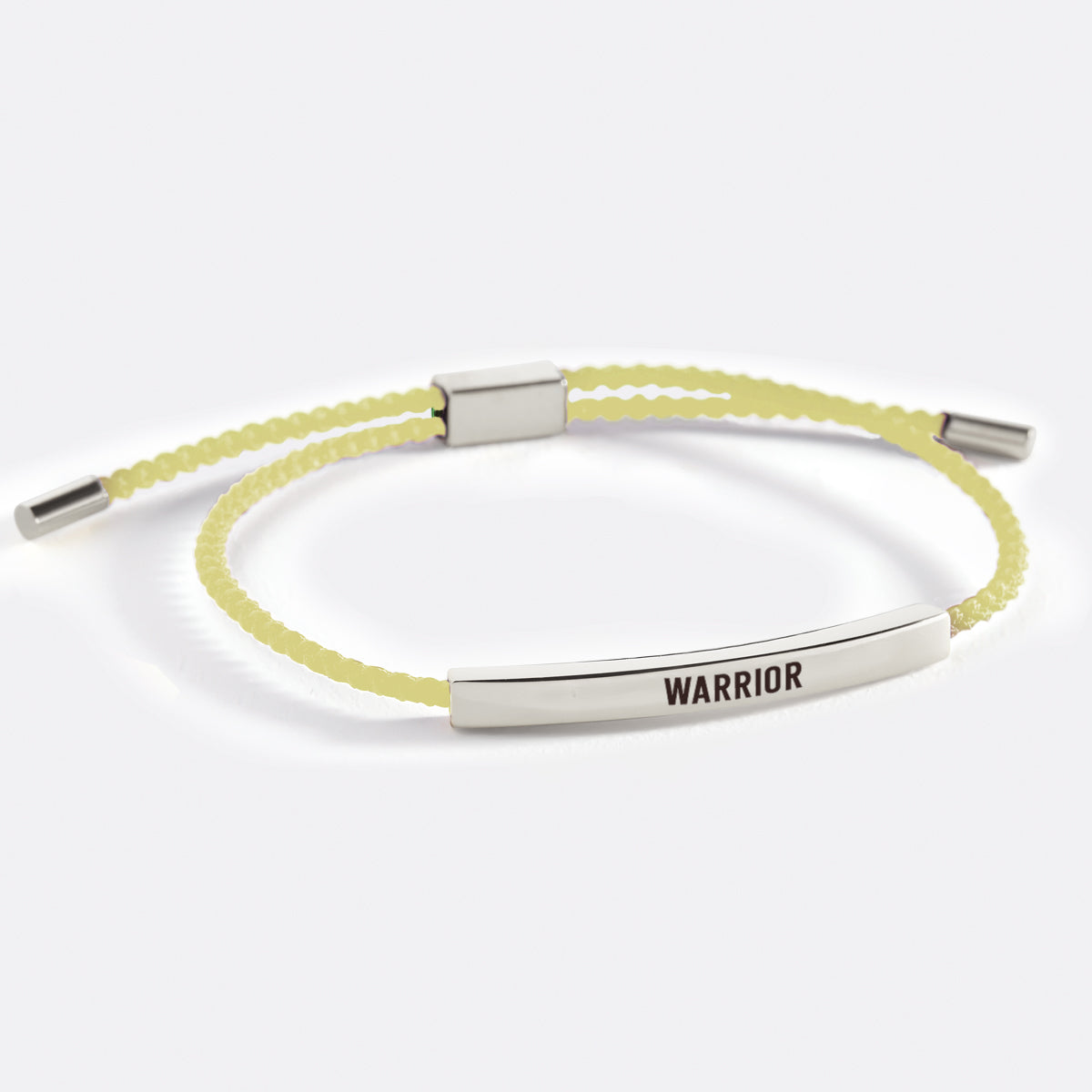 Warrior Inspire Bracelet in Lemon Yellow, silver by Seeyoura
