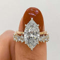 White Zirconia Eternity Ring for Women in Gold by Seeyoura