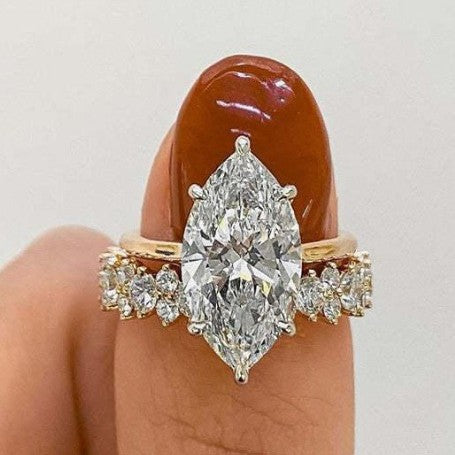 White Zirconia Eternity Ring for Women in Gold by Seeyoura