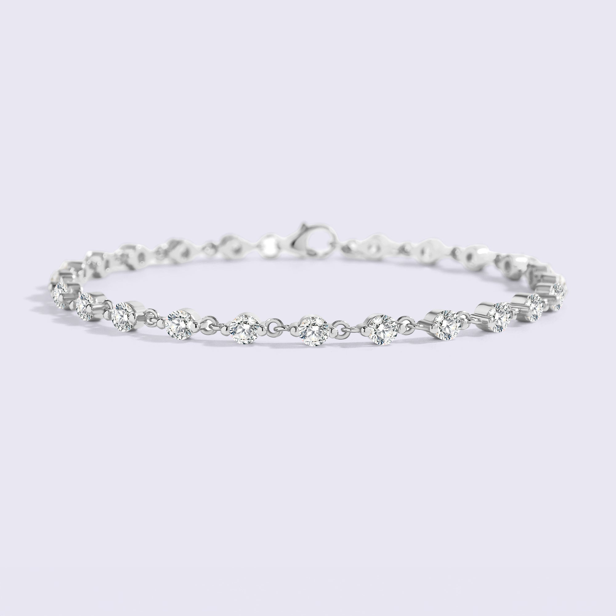 Wrapped in Diamonds Bracelet in 925-sterling-silver by Seeyoura