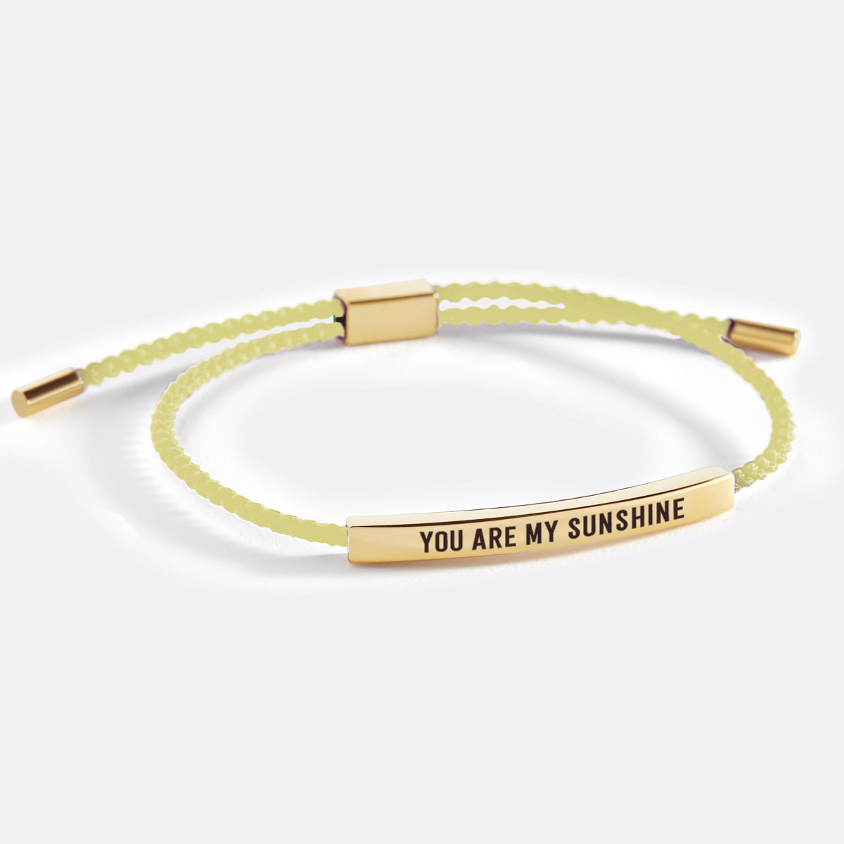 You Are My Sunshine Inspire Bracelet in Lemon Yellow, gold by Seeyoura