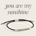 You Are My Sunshine Inspire Bracelet in Midnight Black, silver by Seeyoura